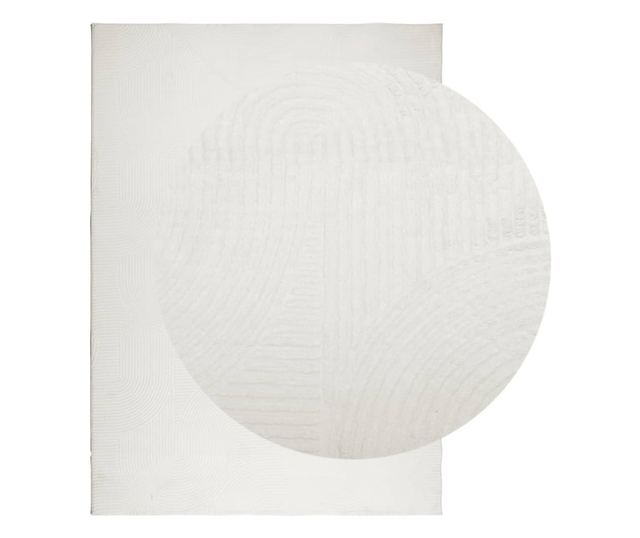 IZA krémszínű rövid szálú skandináv stílusú szőnyeg 200x280 cm