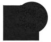 PAMPLONA fekete magas szálú bolyhos modern szőnyeg 200 x 200 cm