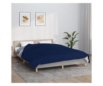 Pătură grea, albastru, 200x220 cm, 13 kg, textil