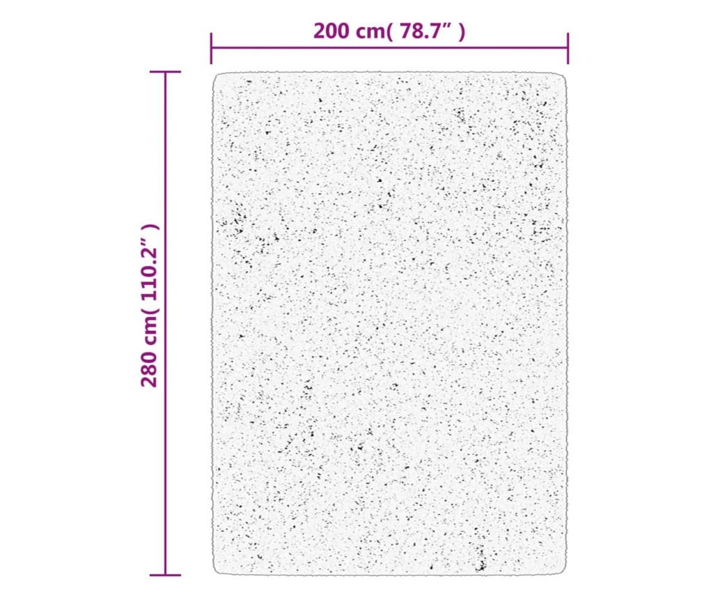 Preproga OVIEDO s kratkimi vlakni bež 200x280 cm - 10