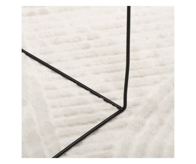 IZA krémszínű rövid szálú skandináv stílusú szőnyeg Ø 160 cm