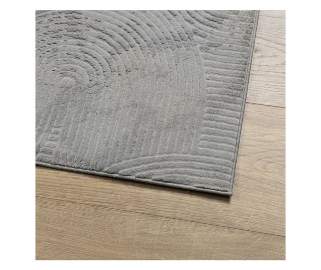 IZA szürke rövid szálú skandináv stílusú szőnyeg 200 x 280 cm