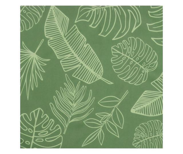 2 db levélmintás oxford szövet alacsony háttámlájú székpárna