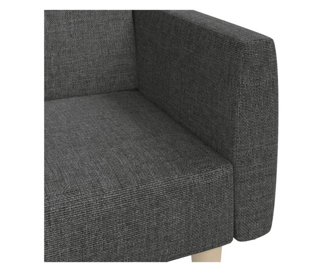 kétszemélyes sötétszürke szövet kanapéágy