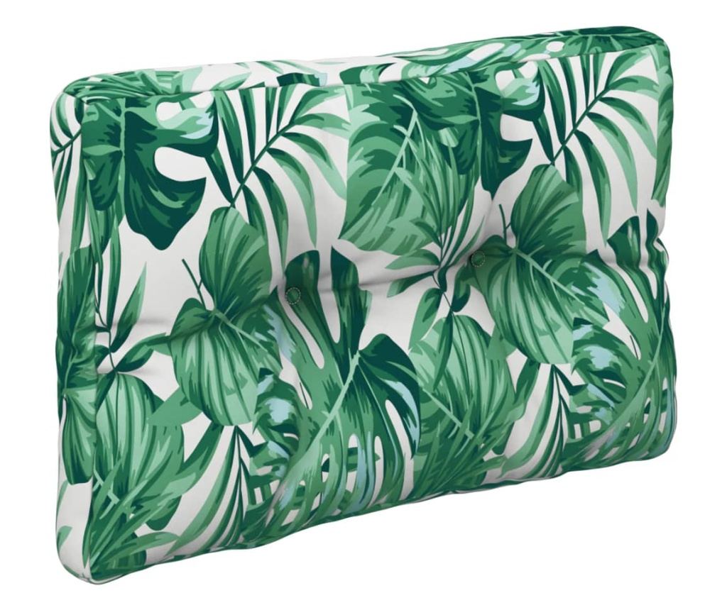 Blazina za palete vzorec listja 50x40x12 cm blago - 4