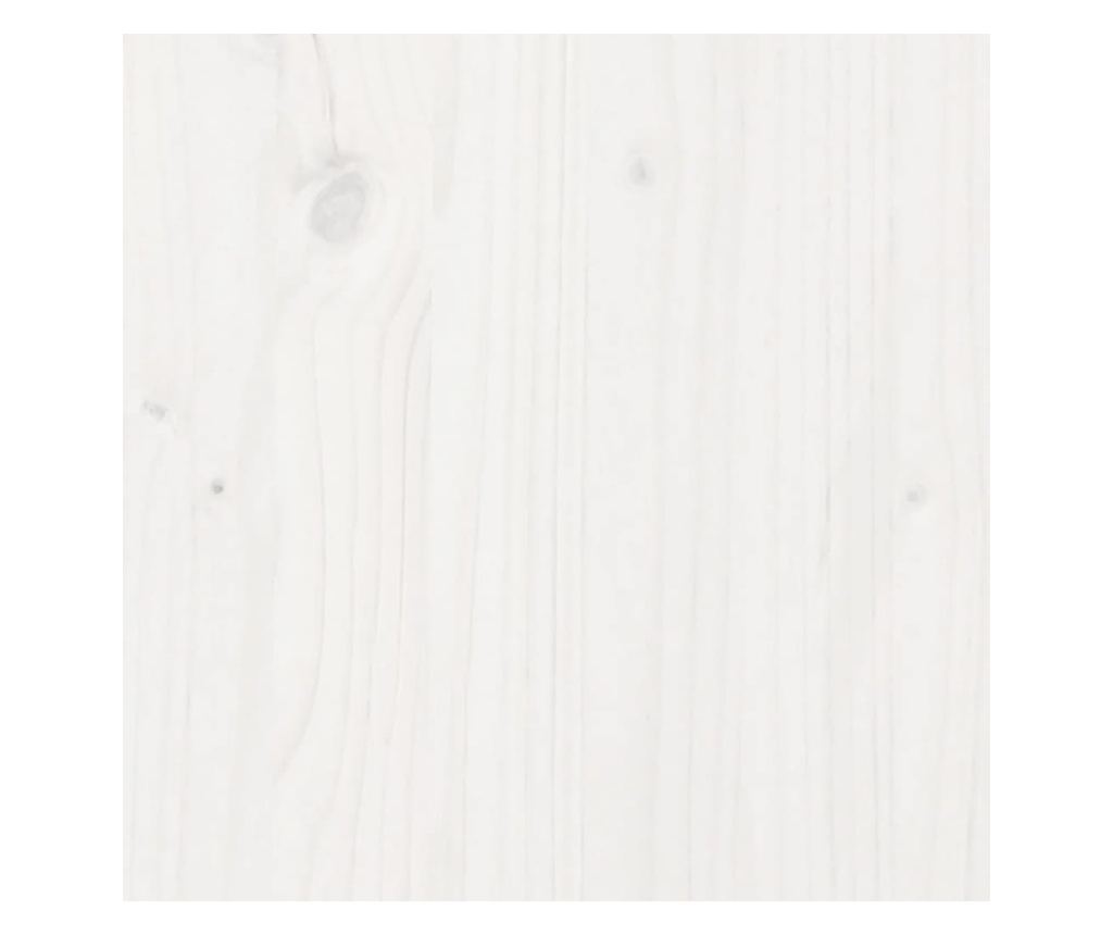 fehér tömör fenyőfa ágy matrac nélkül 140 x 200 cm - 8