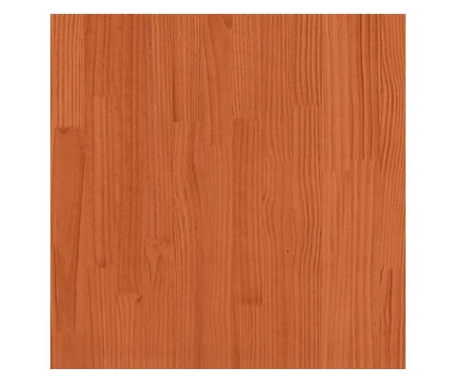 viaszbarna tömör fenyőfa ágy matrac nélkül 150 x 200 cm