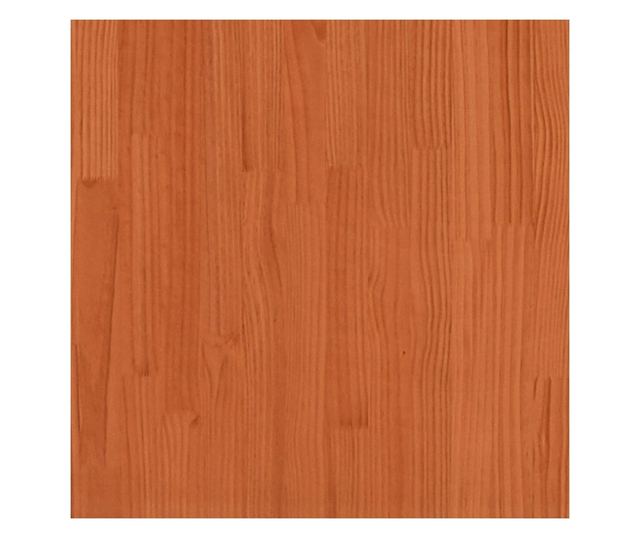 viaszbarna tömör fenyőfa ágy matrac nélkül 90 x 190 cm