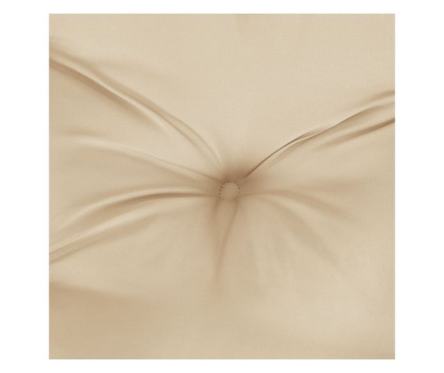 2 db bézs oxford-szövet magas háttámlájú székpárna