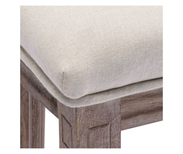 Barski stoli, 2 kosa, beli, platno