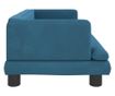 Dječja sofa, plava, 80x45x30 cm, baršun