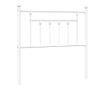 Metalni uzglavlje za krevet, bijelo, 90 cm thumbnail 3