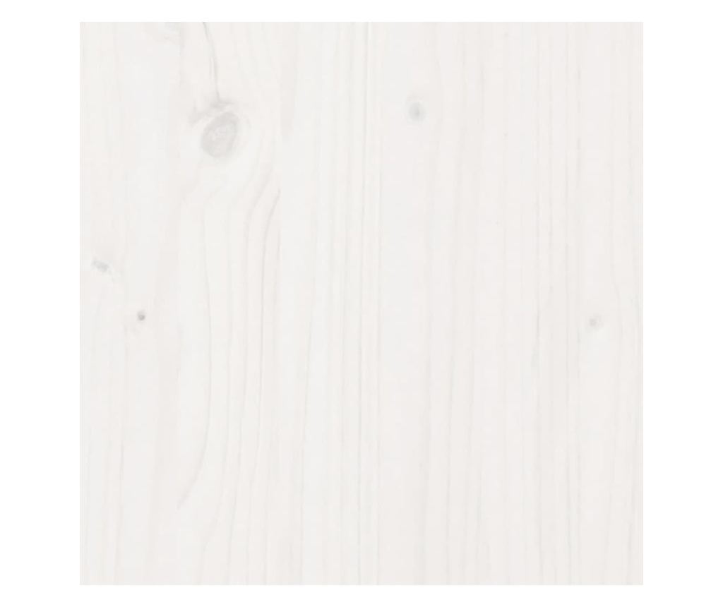 fehér tömör fenyőfa ágy matrac nélkül 180 x 200 cm - 8