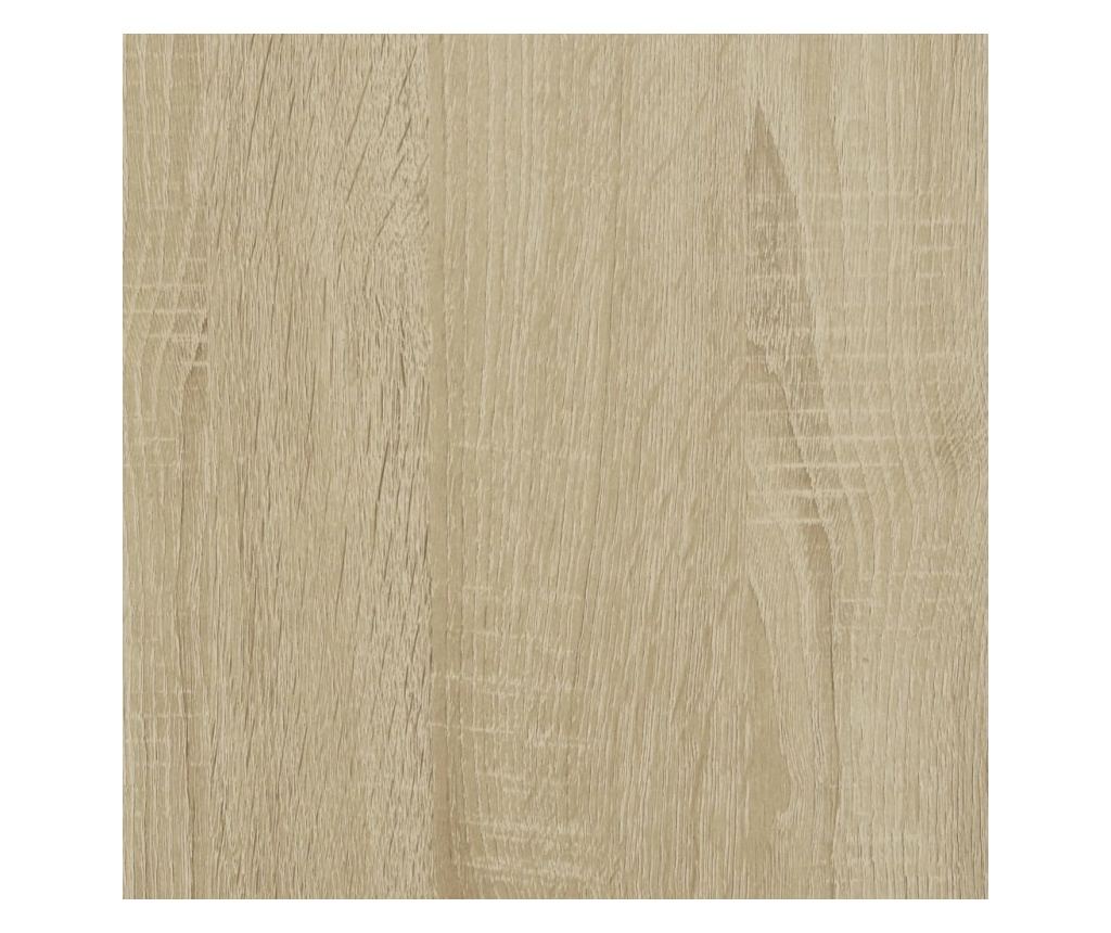 6 szintes sonoma tölgy fa elválasztó könyvespolc 70x24x193 cm - 10