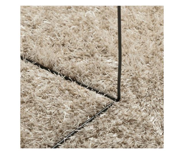 ISTAN bézs hosszú szálú fényes szőnyeg 240 x 340 cm