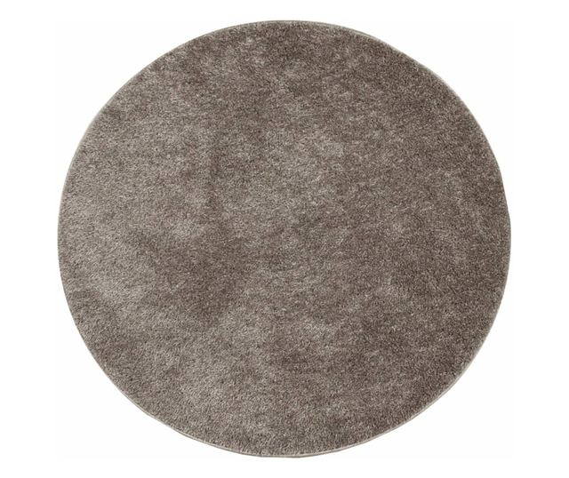 ISTAN szürke hosszú szálú fényes szőnyeg Ø 100 cm