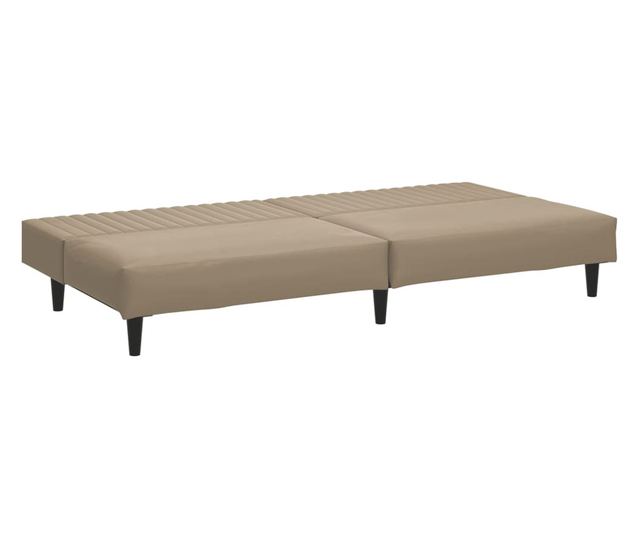 kétszemélyes kávészínű műbőr dívány