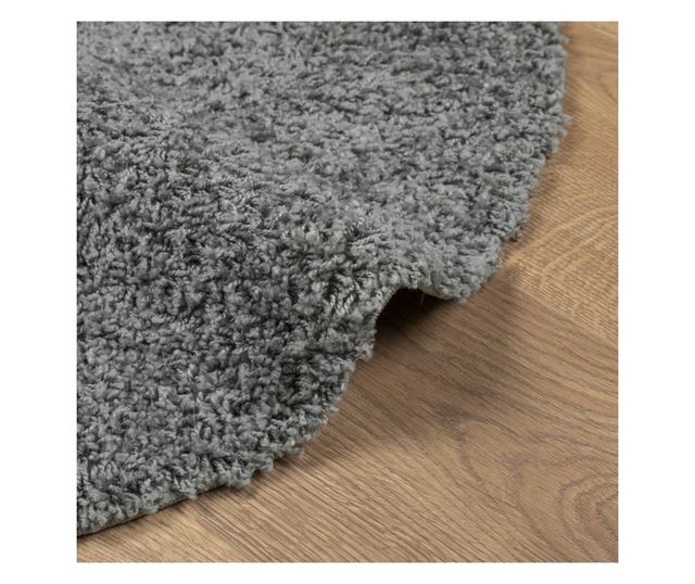 PAMPLONA zöld magas szálú bolyhos modern szőnyeg Ø 200 cm