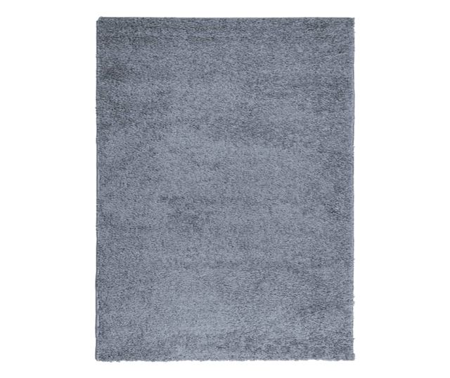 PAMPLONA kék magas szálú bolyhos modern szőnyeg 300 x 400 cm