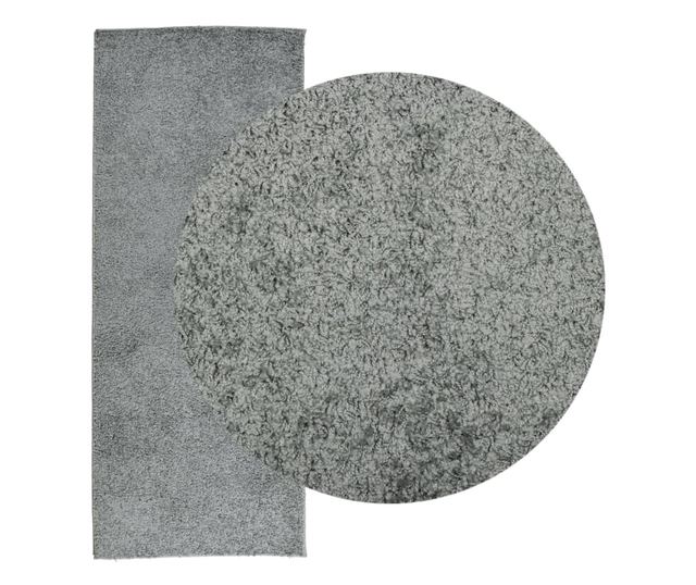 PAMPLONA zöld magas szálú bolyhos modern szőnyeg 80 x 200 cm