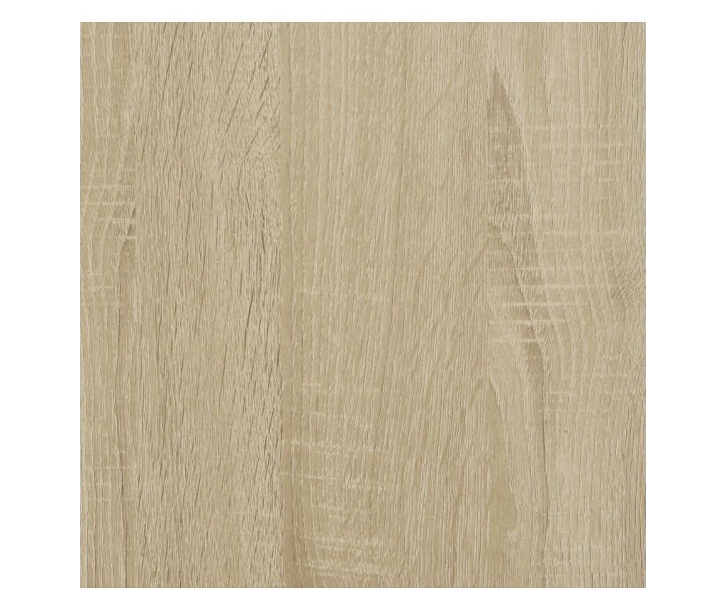 sonoma tölgy színű szerelt fa könyvespolc 40 x 30 x 152 cm - 8