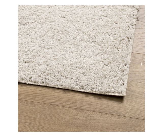 PAMPLONA krémszínű magas szálú bolyhos modern szőnyeg 160x230cm