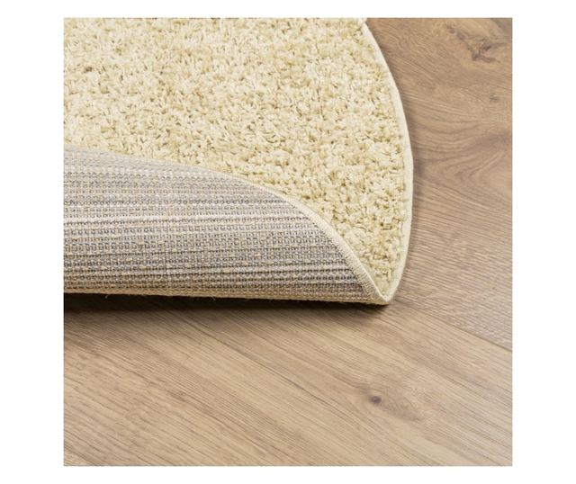 PAMPLONA arany magas szálú bolyhos modern szőnyeg Ø 240 cm