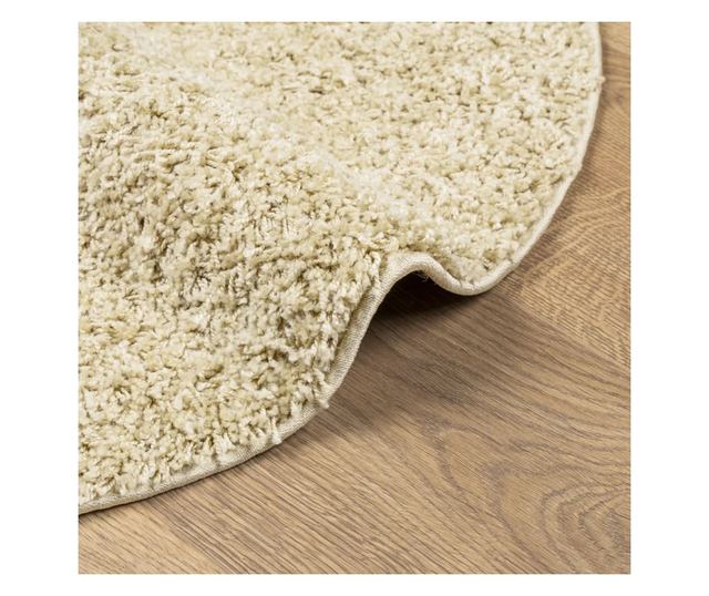 PAMPLONA arany magas szálú bolyhos modern szőnyeg Ø 240 cm