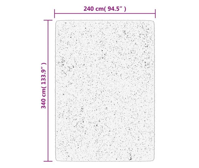 ISTAN szürke hosszú szálú fényes szőnyeg 240 x 340 cm