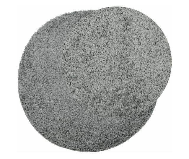 PAMPLONA zöld magas szálú bolyhos modern szőnyeg Ø 120 cm