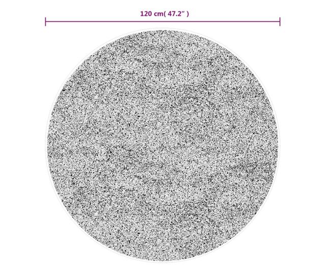 PAMPLONA zöld magas szálú bolyhos modern szőnyeg Ø 120 cm