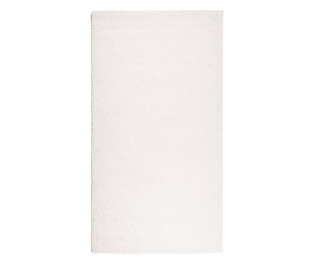 PAMPLONA krémszínű magas szálú bolyhos modern szőnyeg 60x110 cm