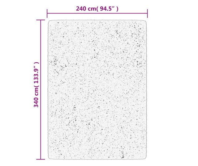 ISTAN krémszínű hosszú szálú fényes szőnyeg 240 x 340 cm