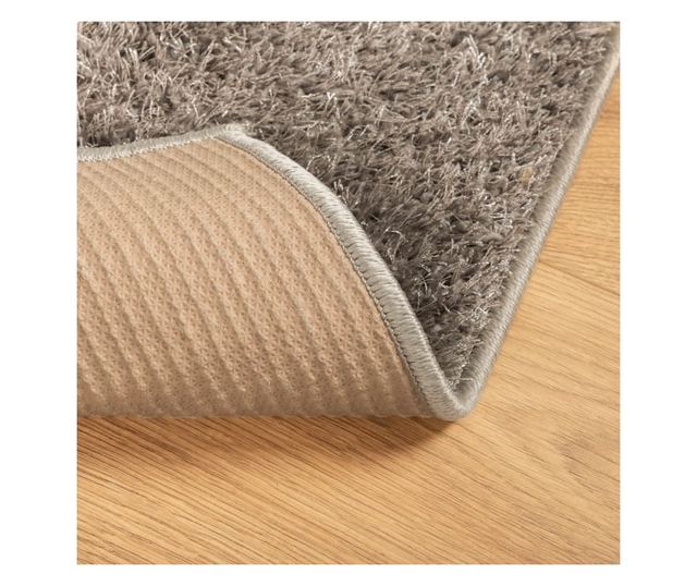 ISTAN szürke hosszú szálú fényes szőnyeg 240 x 340 cm