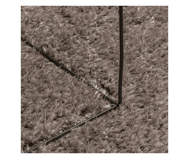 ISTAN szürke hosszú szálú fényes szőnyeg 240 x 340 cm