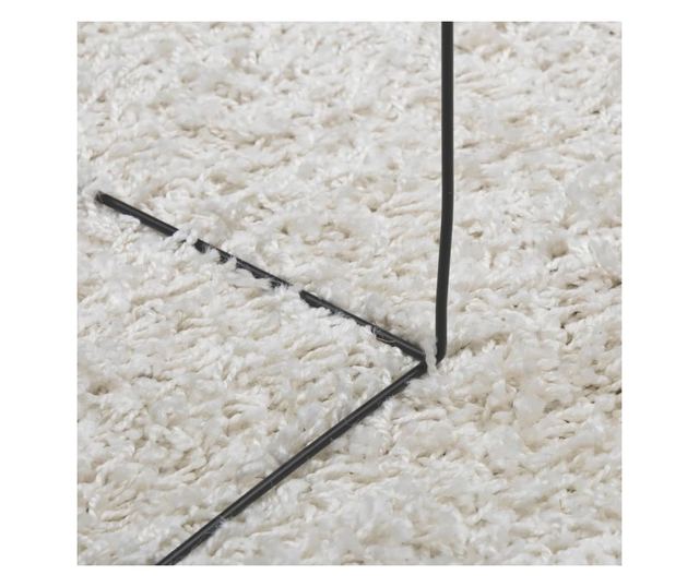 PAMPLONA krémszínű magas szálú bolyhos modern szőnyeg 160x230cm