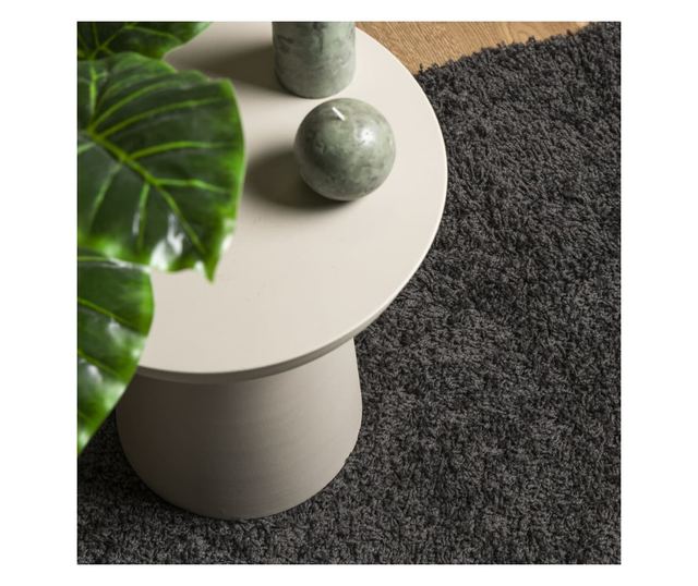 PAMPLONA antracit magas szálú bolyhos modern szőnyeg 80x200 cm