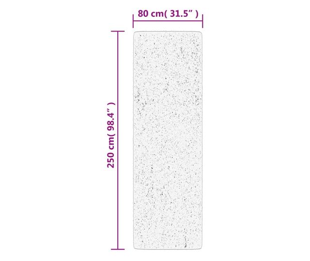 PAMPLONA bézs magas szálú bolyhos modern szőnyeg 80 x 250 cm