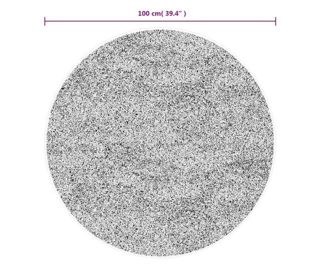 OVIEDO szürke rövid szálú szőnyeg Ø 100 cm