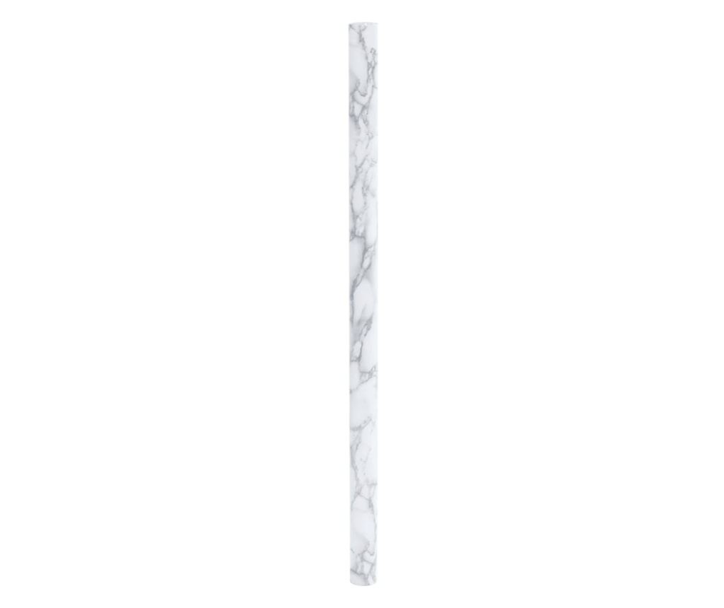 Nalepke za pohištvo samolepilne marmor bele 90x500 cm PVC - 4