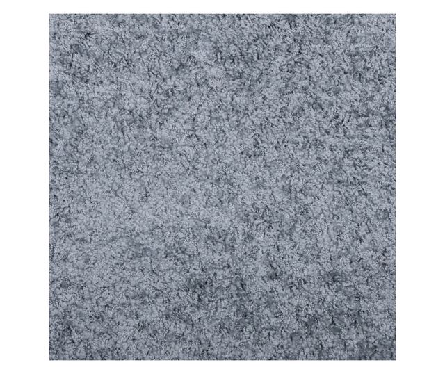 PAMPLONA kék magas szálú bolyhos modern szőnyeg 200 x 200 cm