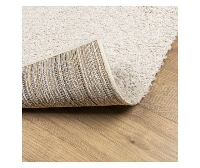 PAMPLONA krémszínű magas szálú bolyhos modern szőnyeg 160x230cm