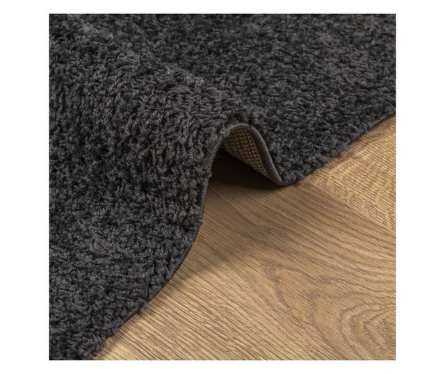 PAMPLONA antracit magas szálú bolyhos modern szőnyeg 80x200 cm