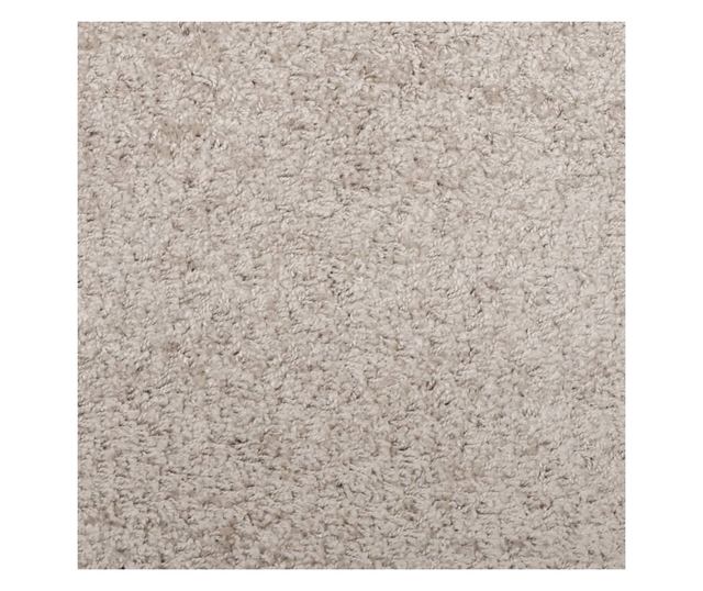 PAMPLONA bézs magas szálú bolyhos modern szőnyeg Ø 80 cm