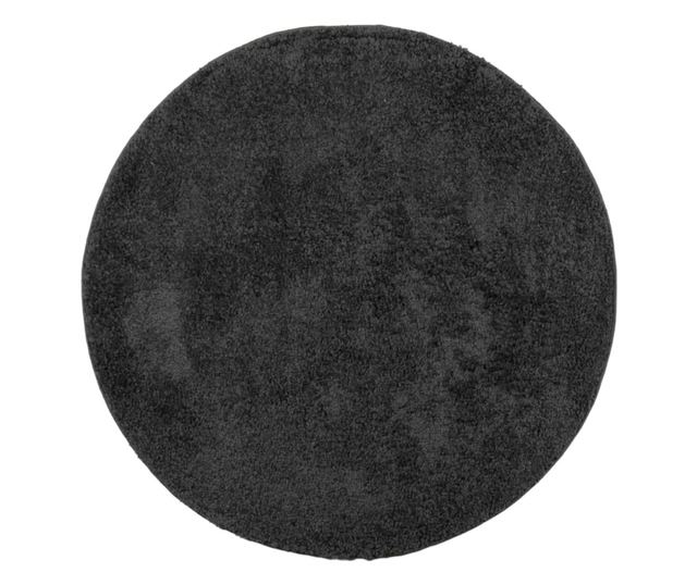 PAMPLONA antracit magas szálú bolyhos modern szőnyeg Ø 80 cm