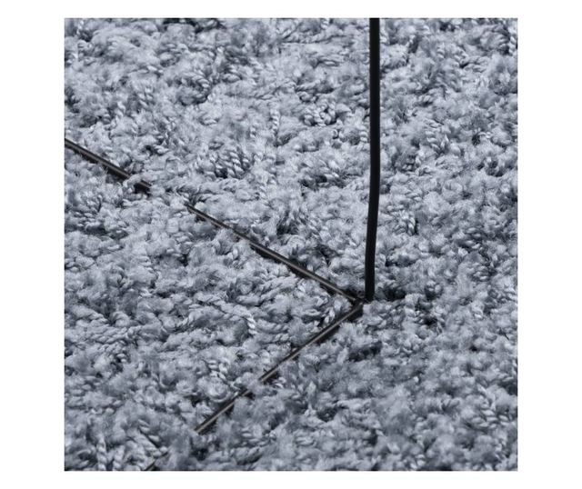 PAMPLONA kék magas szálú bolyhos modern szőnyeg 80 x 200 cm