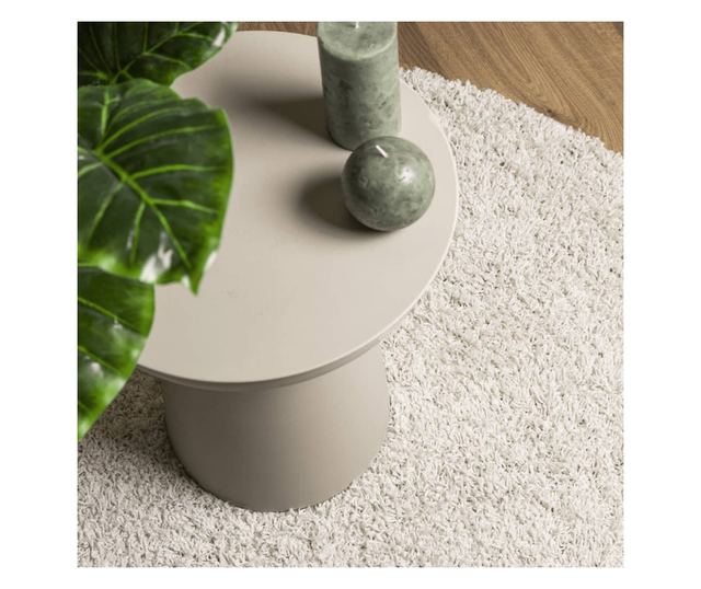 PAMPLONA krémszínű magas szálú bolyhos modern szőnyeg 160x230cm