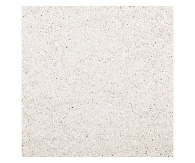 PAMPLONA krémszínű magas szálú bolyhos modern szőnyeg 60x110 cm