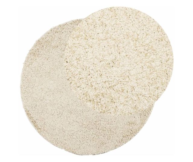 PAMPLONA arany magas szálú bolyhos modern szőnyeg Ø 240 cm