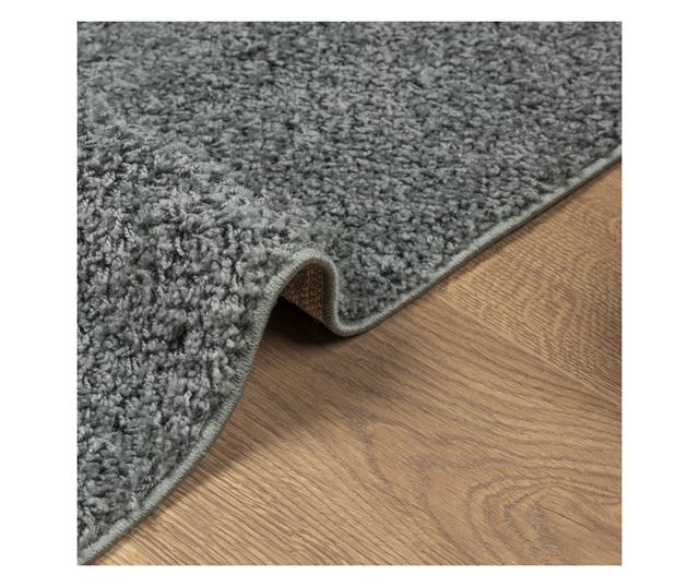 PAMPLONA zöld magas szálú bolyhos modern szőnyeg 60 x 110 cm